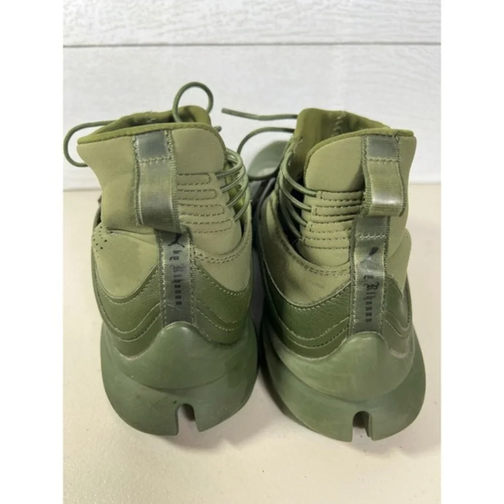 Fenty by Rihanna Puma Womens X Trainer Green Running Shoes Sneakers Size 7.5